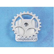 Steampunk ant. silver Cog Wheel Gear Sprocket 25mm