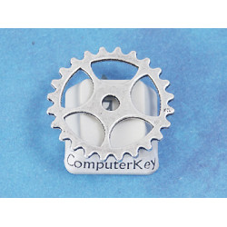 Steampunk ant. silver Cog Wheel Gear Sprocket 25mm