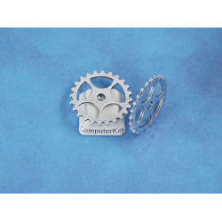 Steampunk ant. silver Cog Wheel Gear Sprocket 25mm