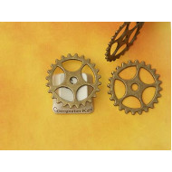 Steampunk NF ant. bronze Cog Wheel Gear Sprocket 25mm
