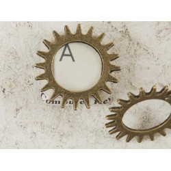 Steampunk ant. bronze 20 Cog Wheel Gear Sprocket 22mm
