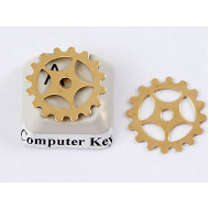 Steampunk Brass Cog Wheel Gear Sprocket 16mm