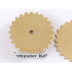 Steampunk Brass Cog Solid Gear Sprocket 25mm