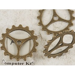 Steampunk ant. bronze Cog Wheel Gear Sprocket 23mm