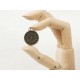 Watch clock charm, single sided, ant. bronze