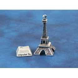 Giant Eiffel Tower, antique silver