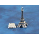 Giant Eiffel Tower, antique silver