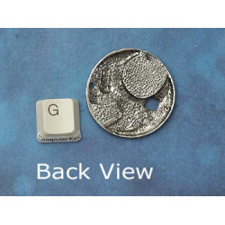 SECONDS: Watch clock Time Machine Charm Pendant 38mm, ant silver