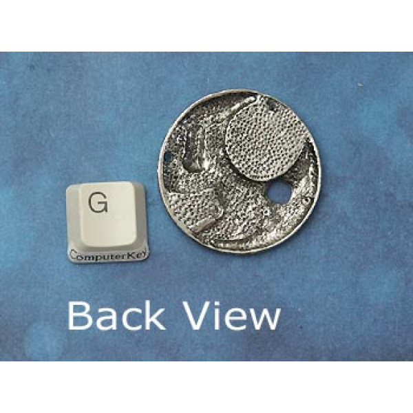 SECONDS: Watch clock Time Machine Charm Pendant 38mm, ant silver