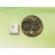 Watch clock Time Machine Charm Pendant 38mm, ant bronze