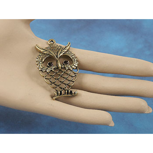 Owl, NF antiqued bronze