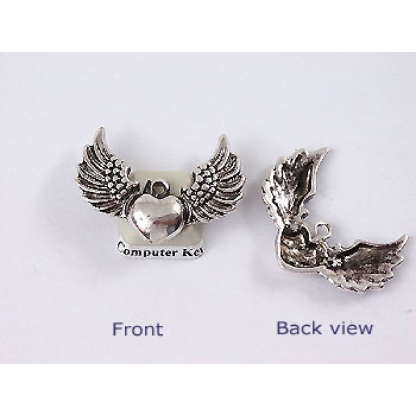 My Heart has Wings, NF platinum colour, 28x36mm
