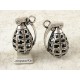 Da BOMB! Big Hand Grenade, 36mm, antiqued silver