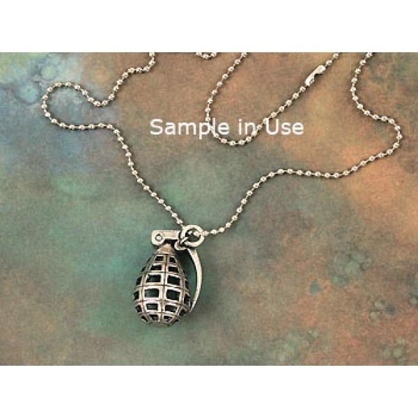 Da BOMB! Big Hand Grenade, 36mm, antiqued silver