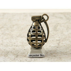 Da BOMB! Big Hand Grenade, 36mm, antiqued bronze
