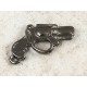 Charm, 38calibre special snub nose hand gun, gunmetal