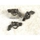 Charm, 38calibre special snub nose hand gun, gunmetal