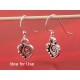 Charm, heart with spiral, tibetan silver, per 10