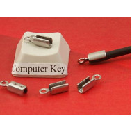 Fold-over End, 2.1mm, stainless steel, each