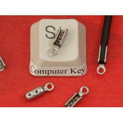 Fold-over End, 2.1mm, stainless steel, each