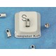 Cord End, 2.4mm ID, nickel free, bag of 20