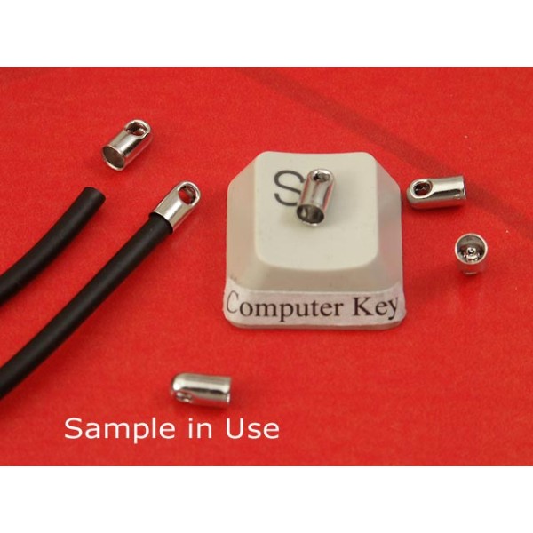 Cord End, 2.4mm ID, nickel free, bag of 20