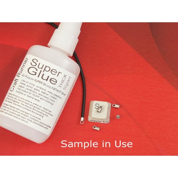 Cord End, 2.4mm ID, nickel free, bag of 20