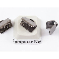 Ribbon Clamp end 10mm black, each