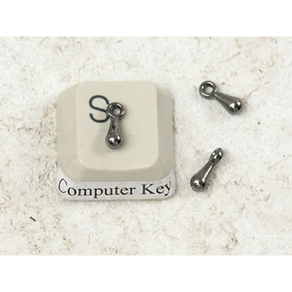 End piece Weight, gunmetal black - Make your own extender chains