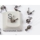 3mm Extra Secure Charlotte Crimp / Thread Clamp, gunmetal black, bag of 100