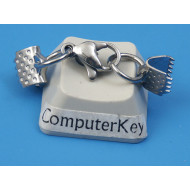 Cord Ends, 6mm clamp end, with 304 Stainless Steel Lobster Claw Clasps, set