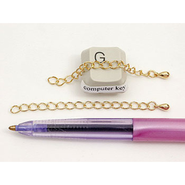 Extender Chain, 6cm gold plated, each