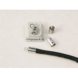 Wrap-around Crimp Tube End, stainless steel, each