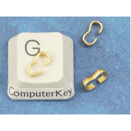 Peanut Bail, 8-shape joiner, Gilt, 8mm, bag of 100