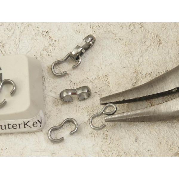 Peanut Bail, 8-shape joiner, Black, 8mm, bag of 100