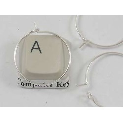 Loops for wine glass rings, Small, 20mm, silver plate, each