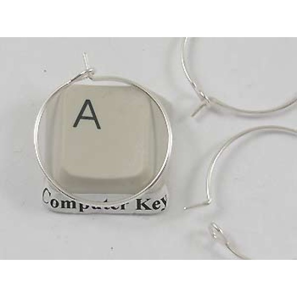 Loops for wine glass rings, Small, 20mm, silver plate, each