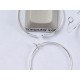 Loops for wine glass rings, Small, 20mm, silver plate, each