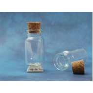 Glass Bottle with Cork, 22x40mm