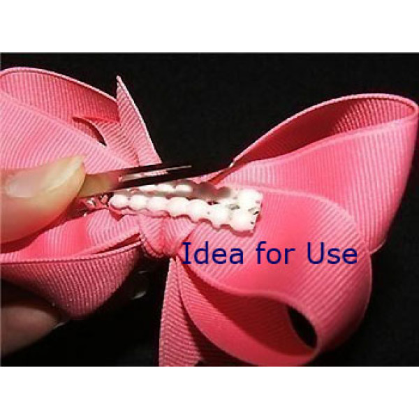 Non Slip Grips Liners Black, for single and double prong alligator hair clips