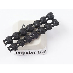 Non Slip Grips Liners Black, for single and double prong alligator hair clips