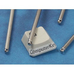 Hair Stick, 125mm, nickel colour