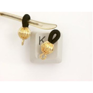 Spectacle Holder End, gold plate, 5 pairs