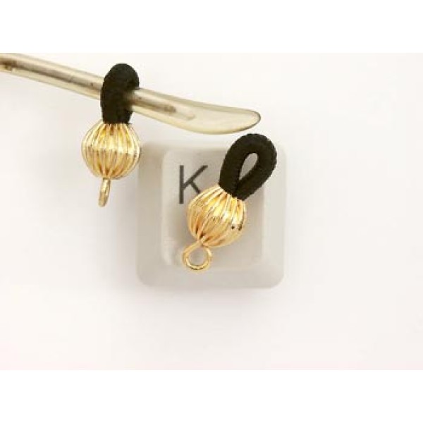 Spectacle Holder End, gold plate, 5 pairs