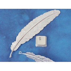 SECONDS:Bookmark, Feather Quill, NF silver