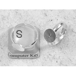 Childrens size Ring Shank, 8mm pad, nickel free