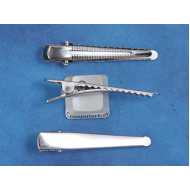 Alligator Hair Clip, 48mm x 7mm flat top, strong spring