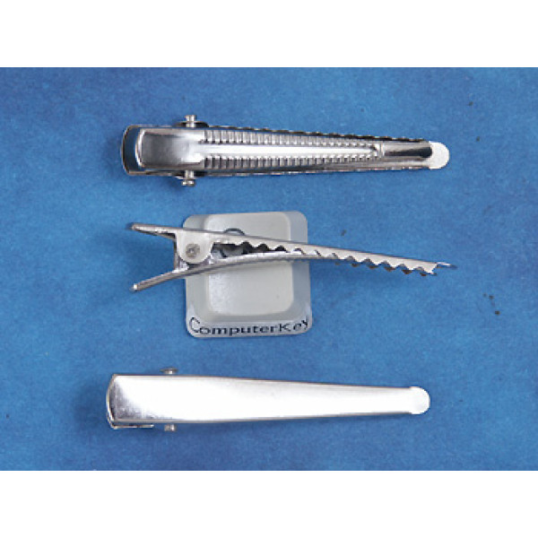 Alligator Hair Clip, 48mm x 7mm flat top, strong spring