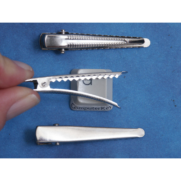 Alligator Hair Clip, 48mm x 7mm flat top, strong spring