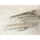 SECONDS: Alligator Hair Clip, 57mm x 8.5mm wide top, ideal for hair pieces, hat clips, fascinator clips